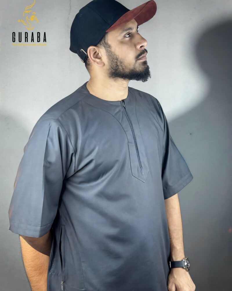 Charcoal Half Sleeve Jubba or Thobe
