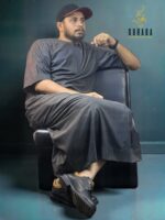 Charcoal Half Sleeve Jubba or Thobe 2