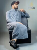 Stone Blue Kuwaiti Special Thobe or Jubba 1