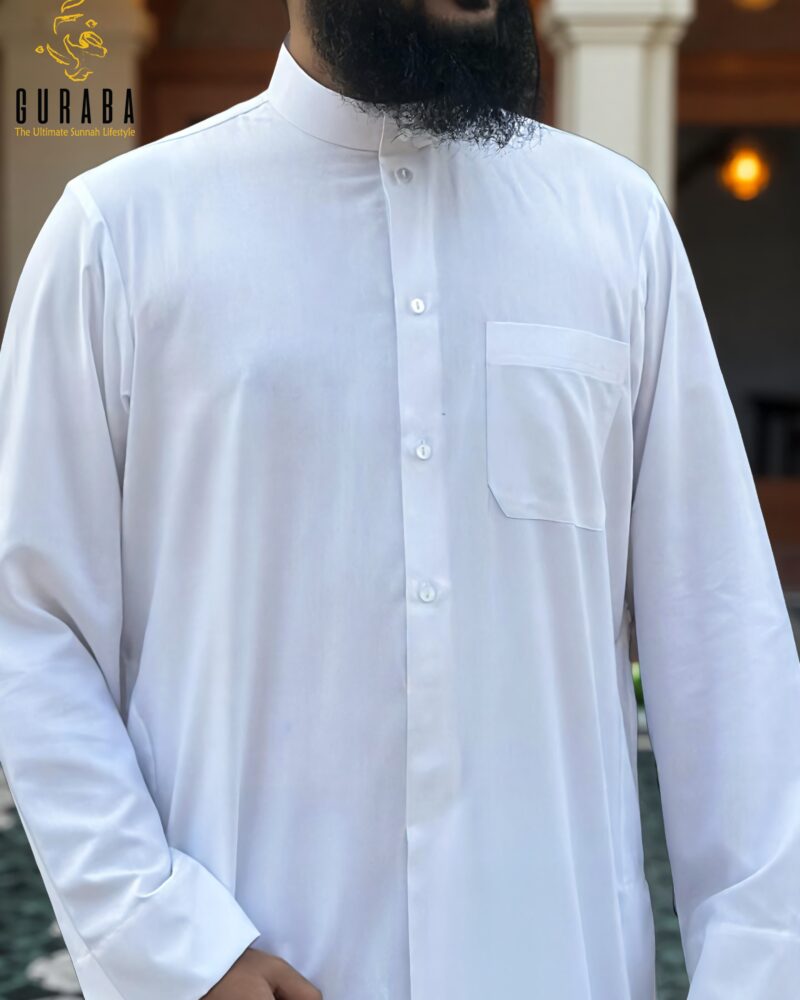 White Kuwaiti Thobe