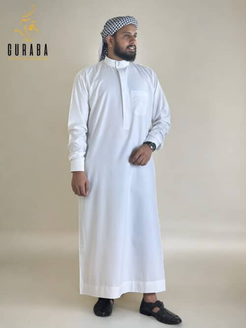 Saudi Luxury White Thobe