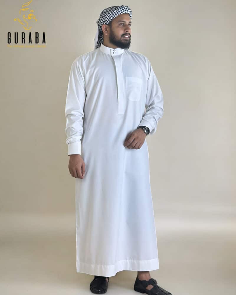 Saudi Luxury White Thobe