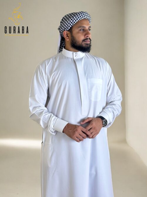 Saudi Luxury White Thobe