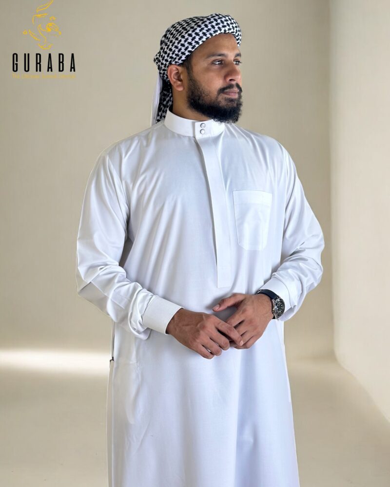 Saudi Luxury White Thobe
