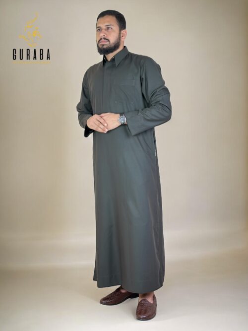 Dark Olive Saudi Thobe