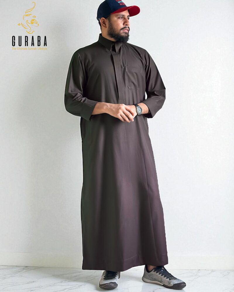 Deep Chocolate Saudi Thobe