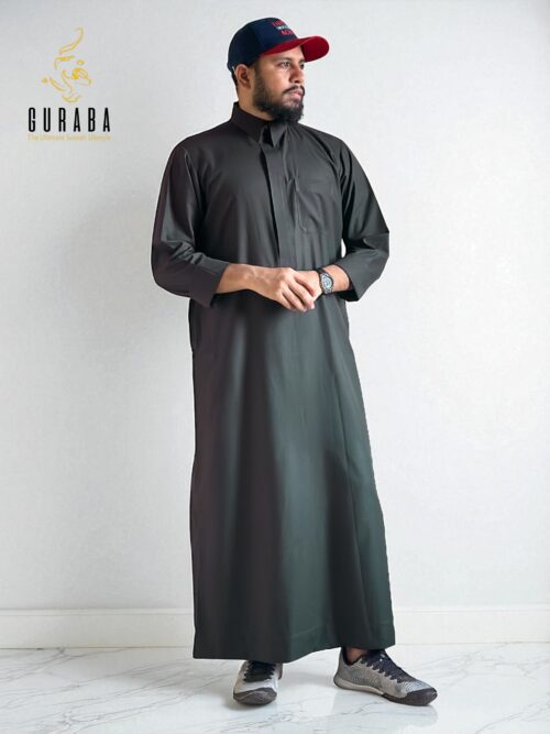 Dark Olive Saudi Thobe
