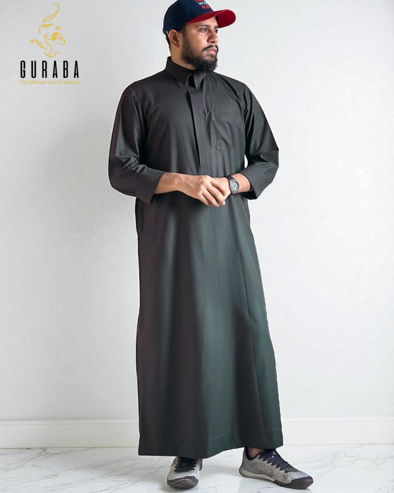 Dark Olive Saudi Thobe