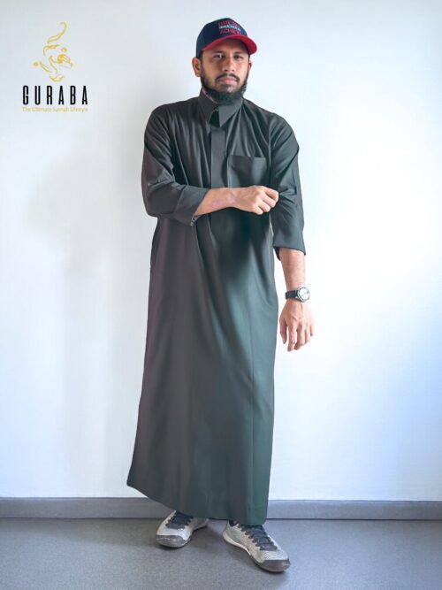 Dark Olive Saudi Thobe