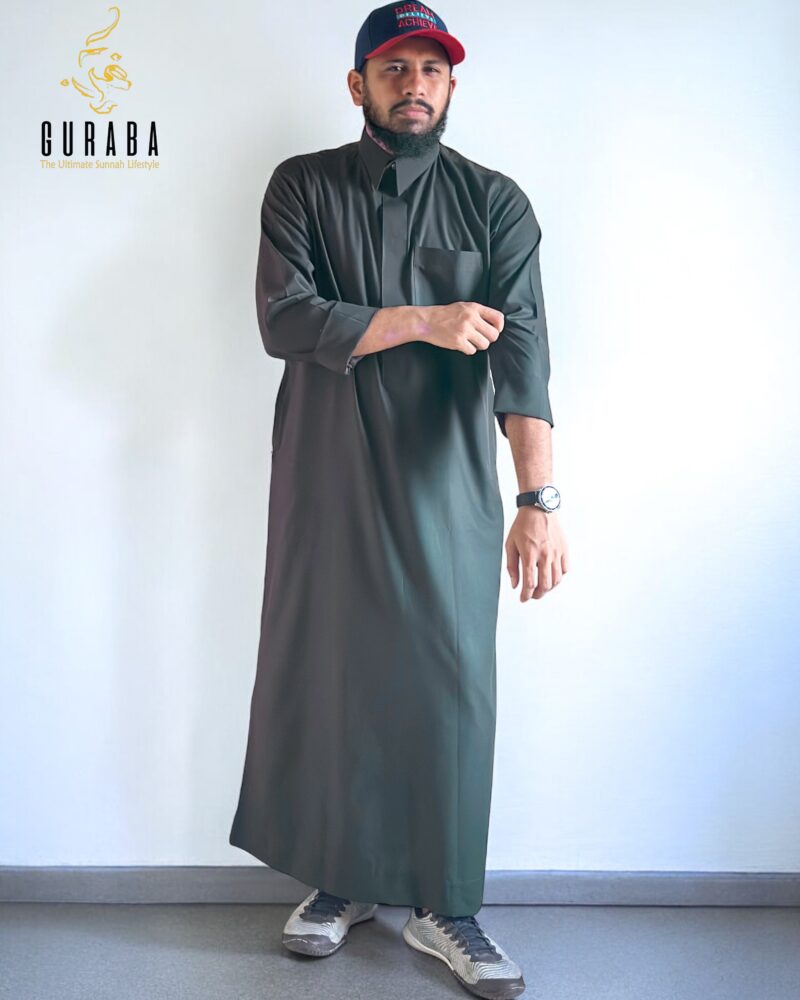 Dark Olive Saudi Thobe
