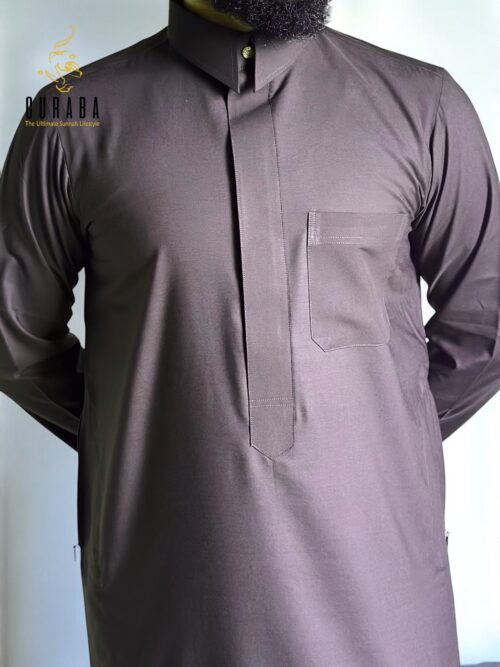 Deep Chocolate Saudi Thobe