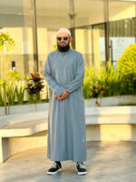 indonesian thobe stone blue