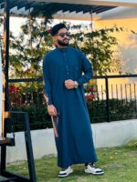 Arabian Thobe Signature Series - Metalic Blue