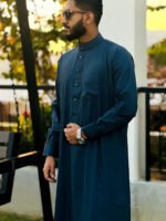 Arabian Thobe Signature Series - Metalic Blue