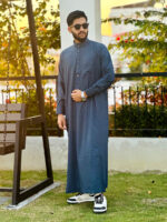 Arabian Thobe Signature Series - Metalic Blue