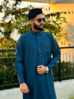 Arabian Thobe Signature Series - Metalic Blue