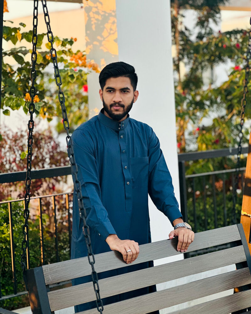 Arabian Thobe Signature Series - Metalic Blue