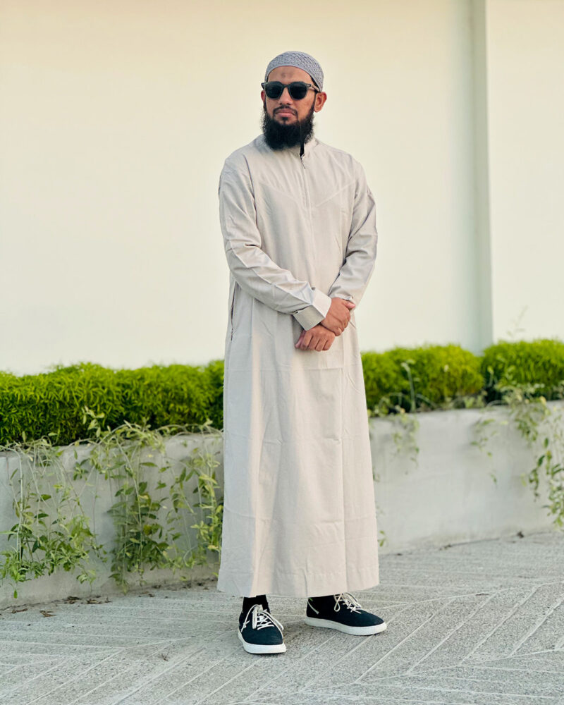 Indonesian Thobe - Creamy Ash