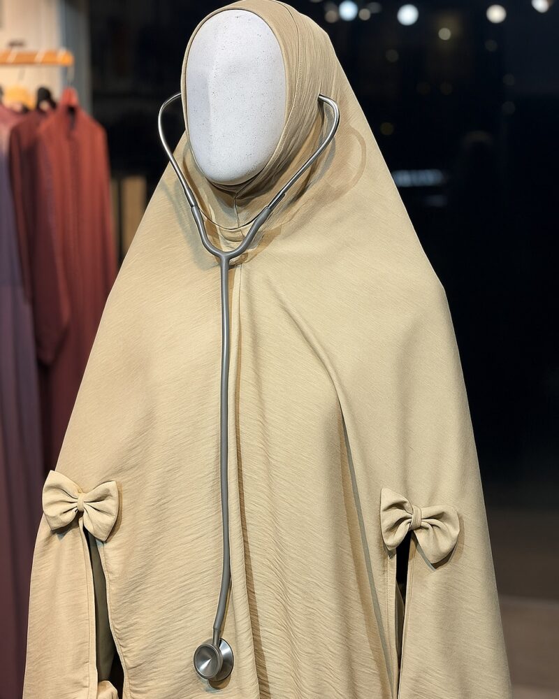 beige doctor hijab