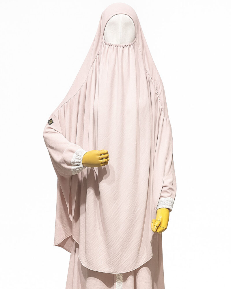 Side Kuchi Hijab Baby Pink