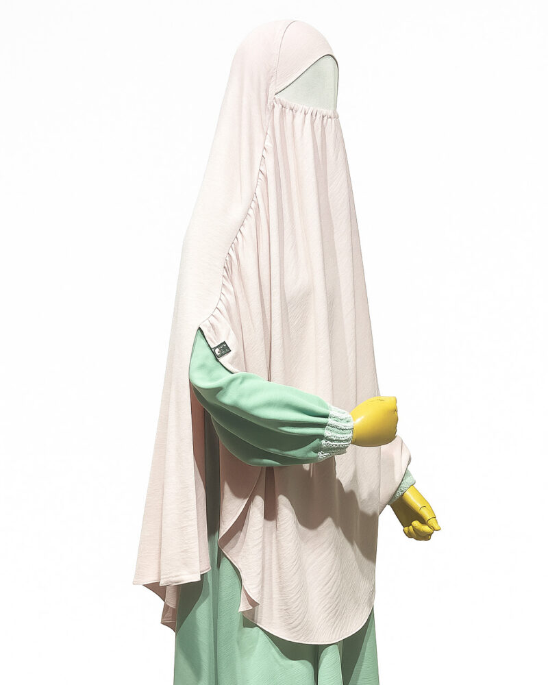 Side Kuchi Hijab Baby Pink