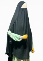 Side Kuchi Hijab Black Color