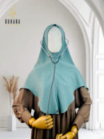 Doctor Hijab Short Version - Aqua Teal