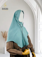 Doctor Hijab Short Version - Aqua Teal