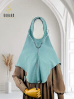 Doctor Hijab Short Version - Aqua Teal