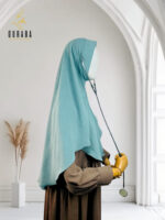 Doctor Hijab Short Version - Aqua Teal