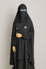 doctor hijab extra long black
