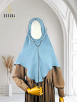 Doctor Hijab Short Version - Dusty Blue