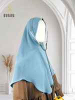 Doctor Hijab Short Version - Dusty Blue