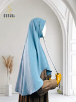 Doctor Hijab Short Version - Dusty Blue