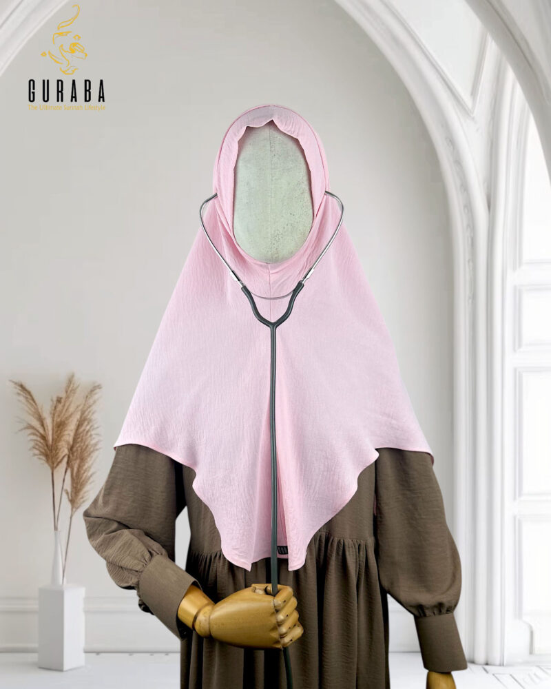 Doctor Hijab Short Version - Baby Pink