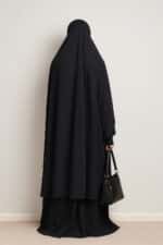 doctor hijab extra long black