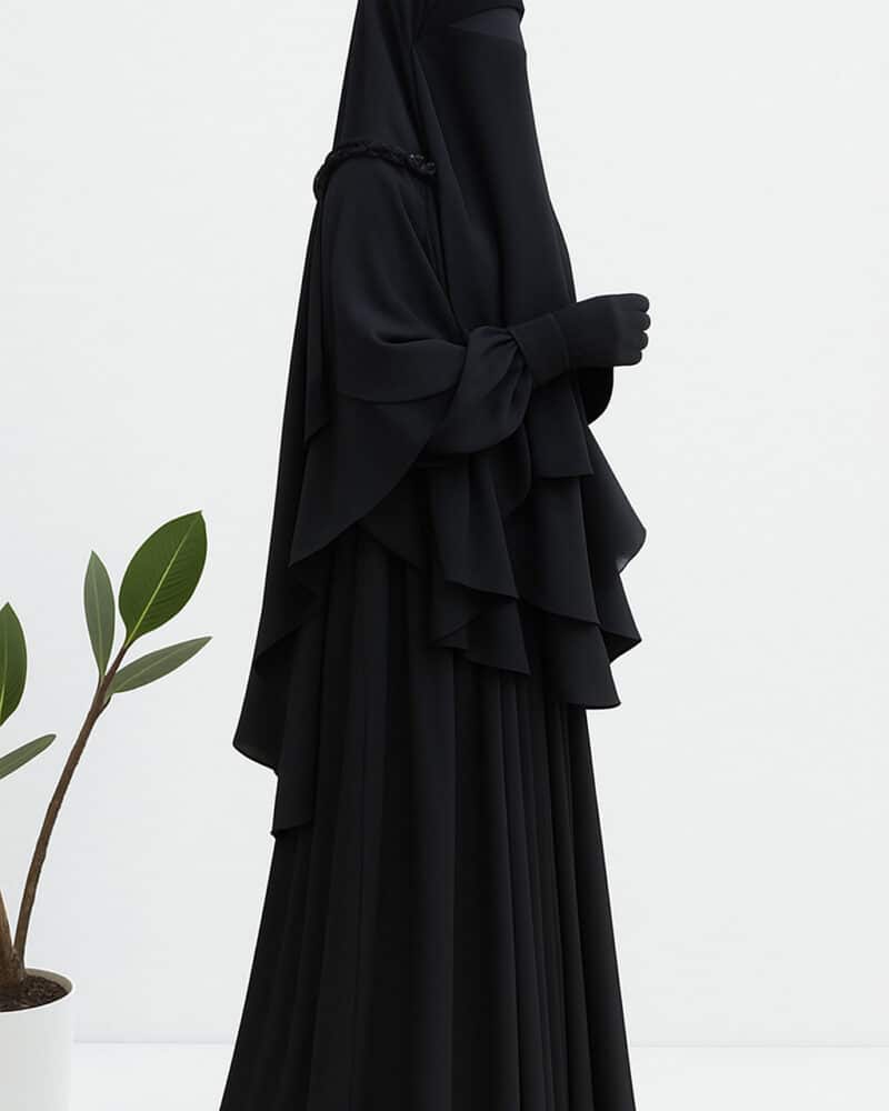 Double Layer Frill hijab