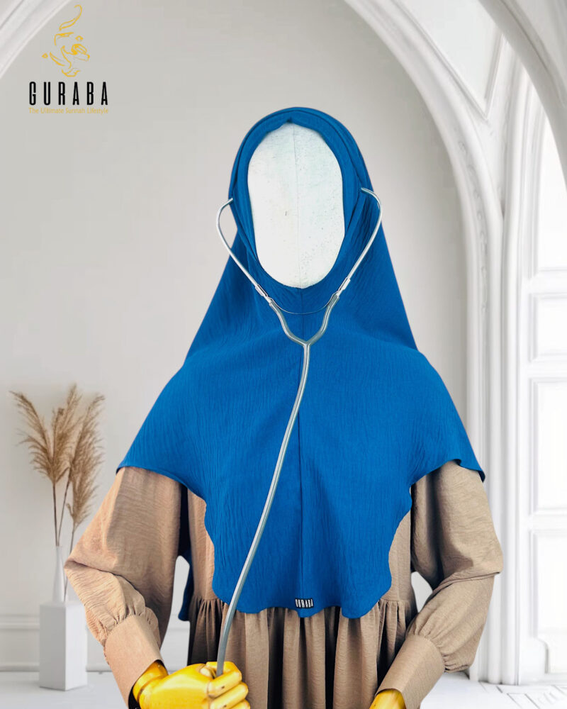 Doctor Hijab Short Version - Royal Blue