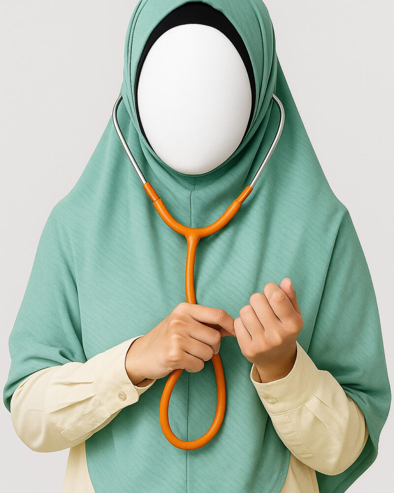 Doctor Hijab Short Version - Mint