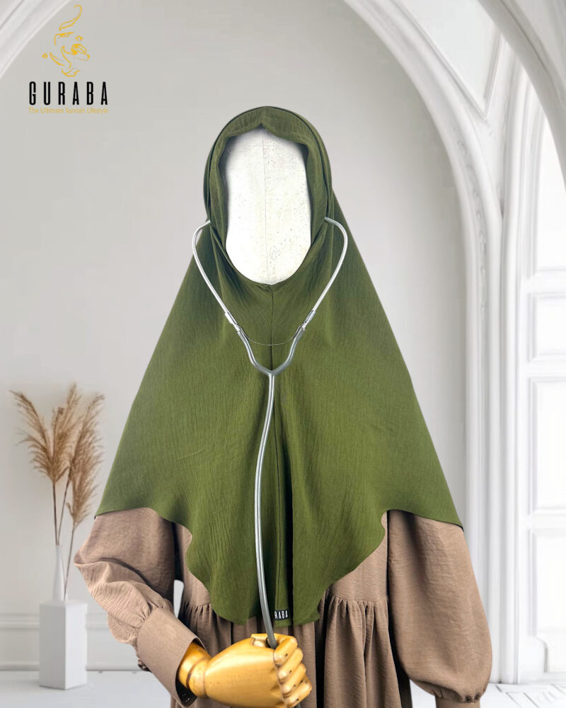 Doctor Hijab Short Version - Deep Olive