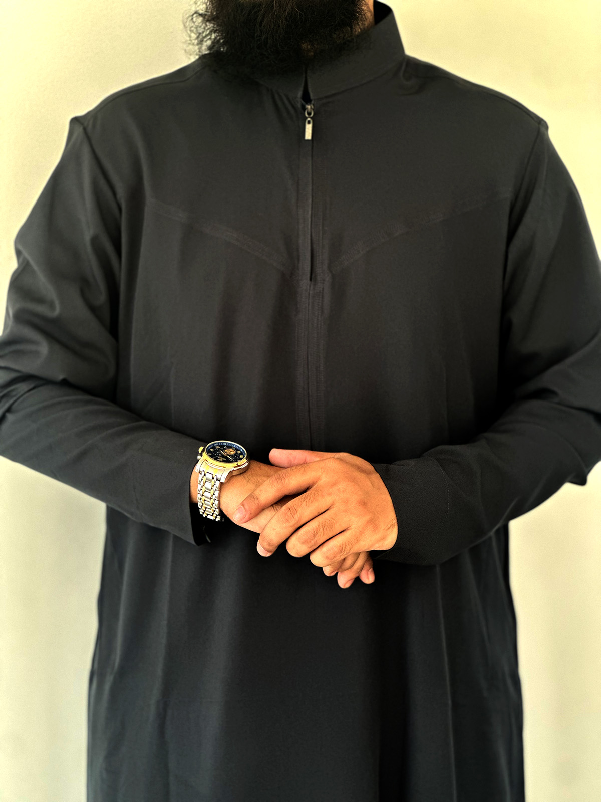 black Indonesian Thobe E-Series - Black