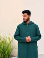 Hoodie thobe Forest green