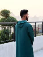 Hoodie thobe Forest green