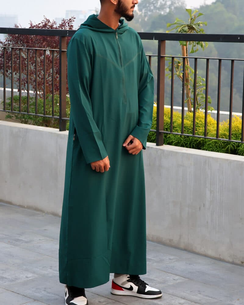 Hoodie thobe Forest green