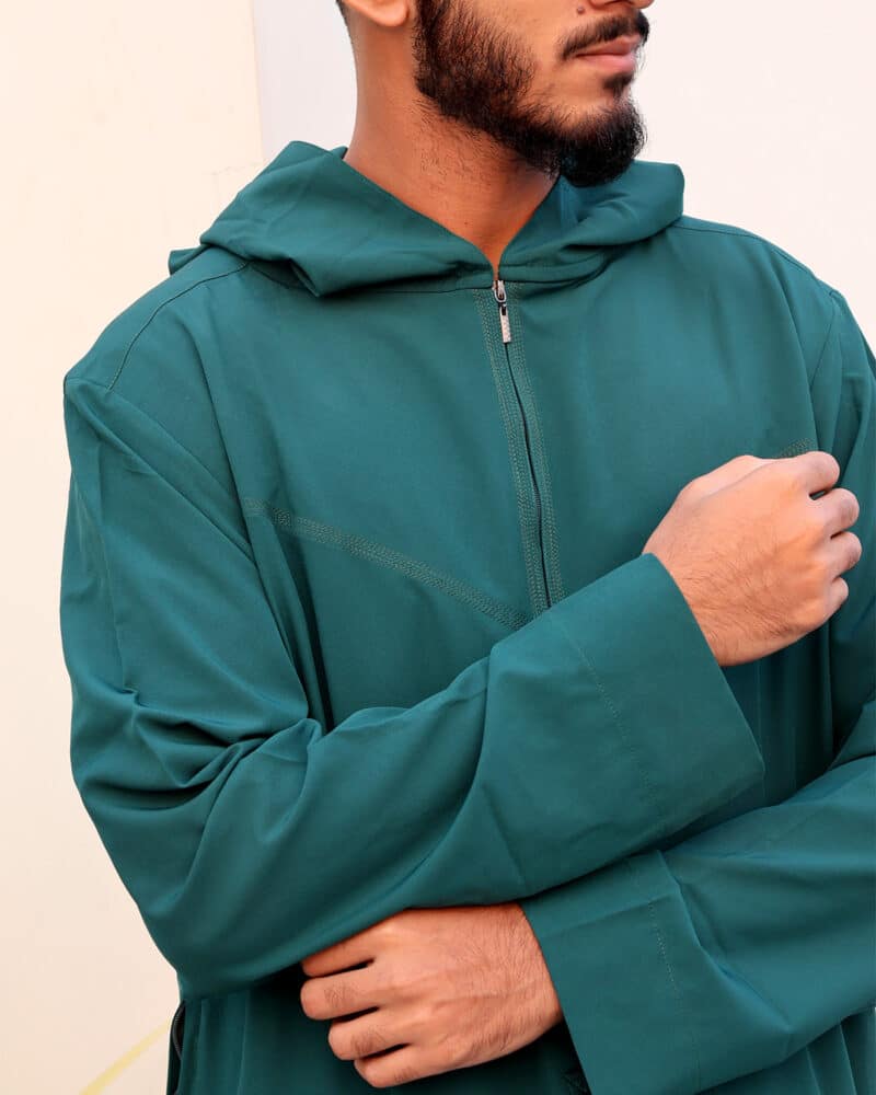 Hoodie thobe Forest green