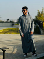 kuwaiti thobe Stone blue