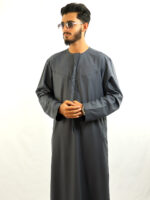 Emirate thobe steel blue