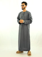 Emirate thobe steel blue