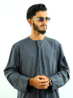 Emirate thobe steel blue