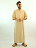 Arabian Half Sleeve Thobe - Beige